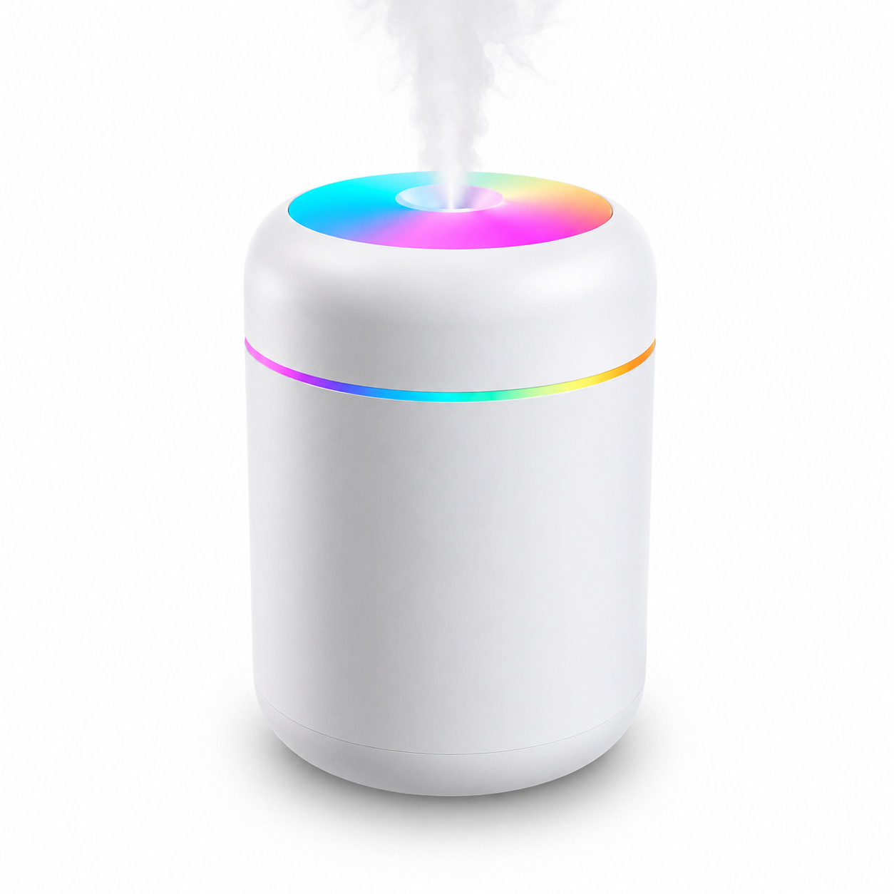 Mini Humidificador BLANCO LED USB 7 Colores | Silencioso y Portátil